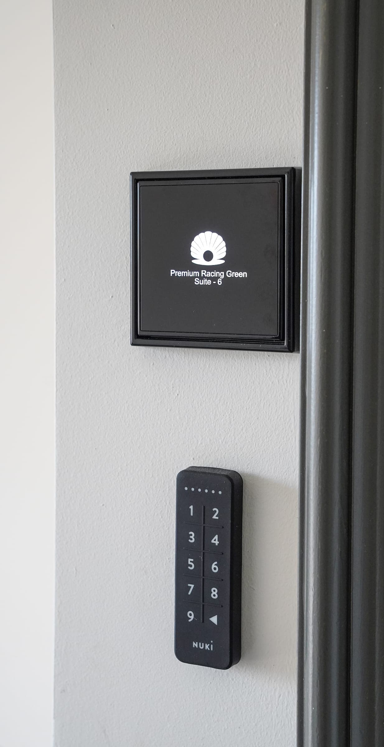 Nuki keypad installed on a suite door at Boutique Hotel Margretha